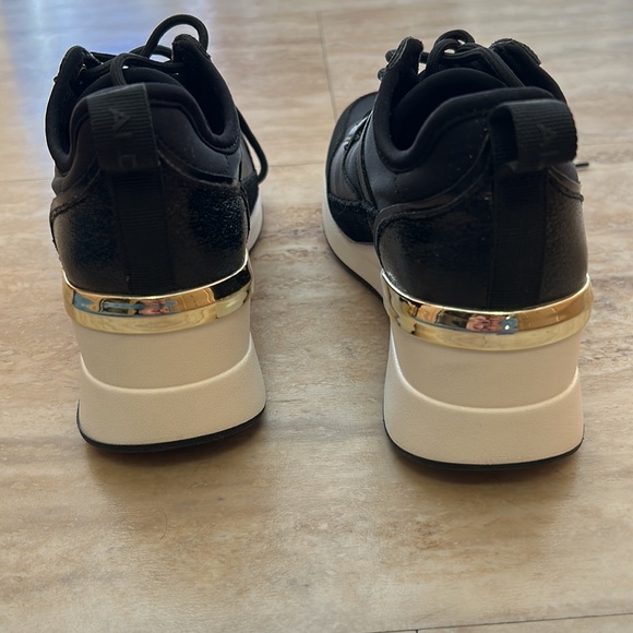 NWOT black wedge sneaker. - Picture 4 of 4